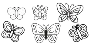 Borboletas para colorir - educação infantil (página 1)
